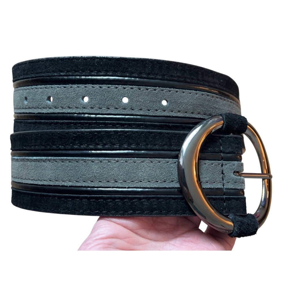 WHBM White House Black Market Suede Black Belt NWT SZ: XS